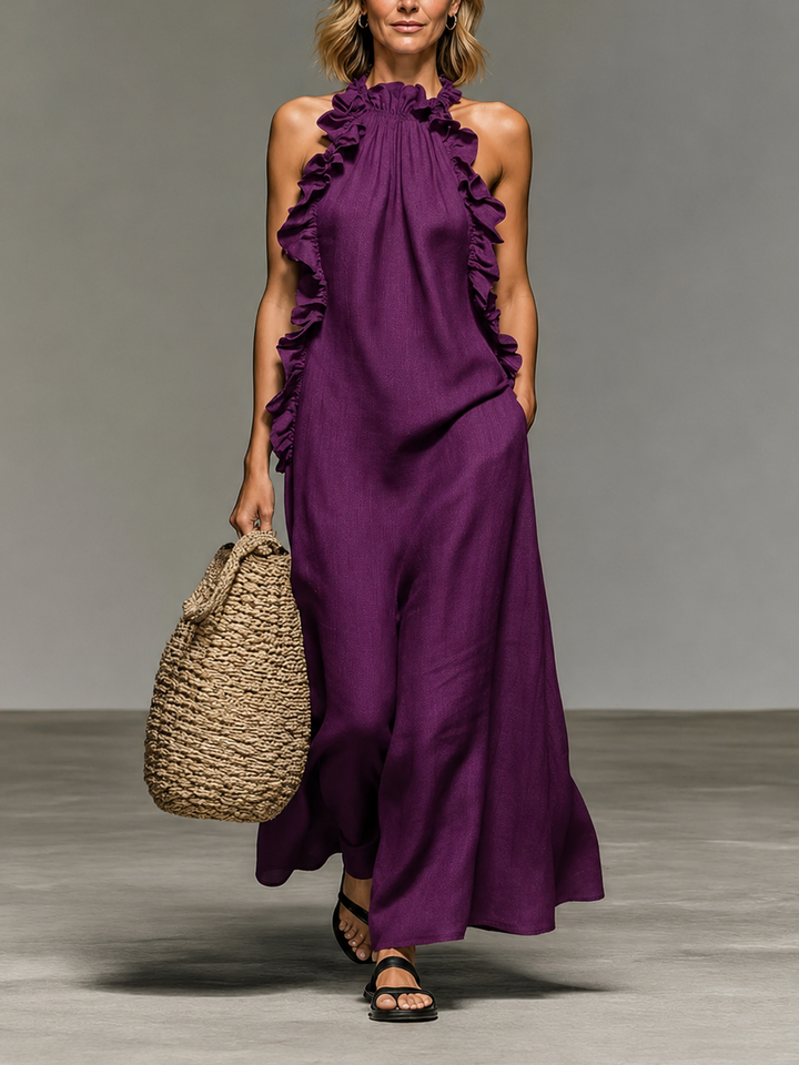 Emma | Robe Longue à Volants Délicats