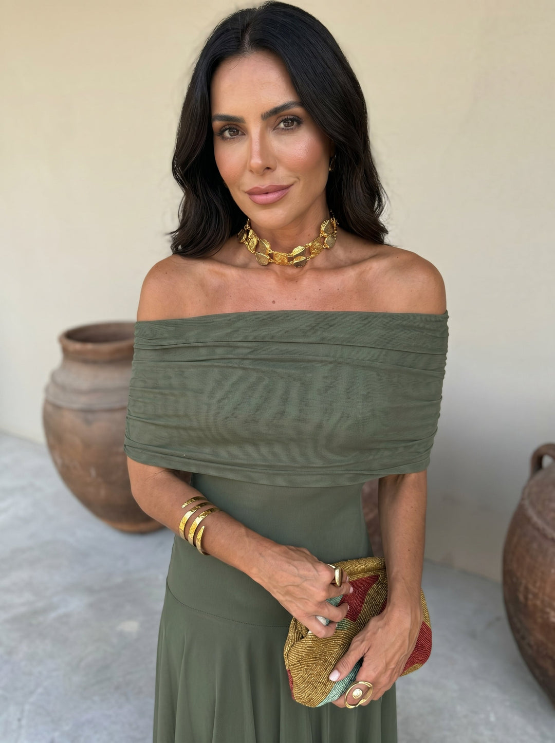 Robe Toledo en Soie Élégante pour Femme - Maison Élise