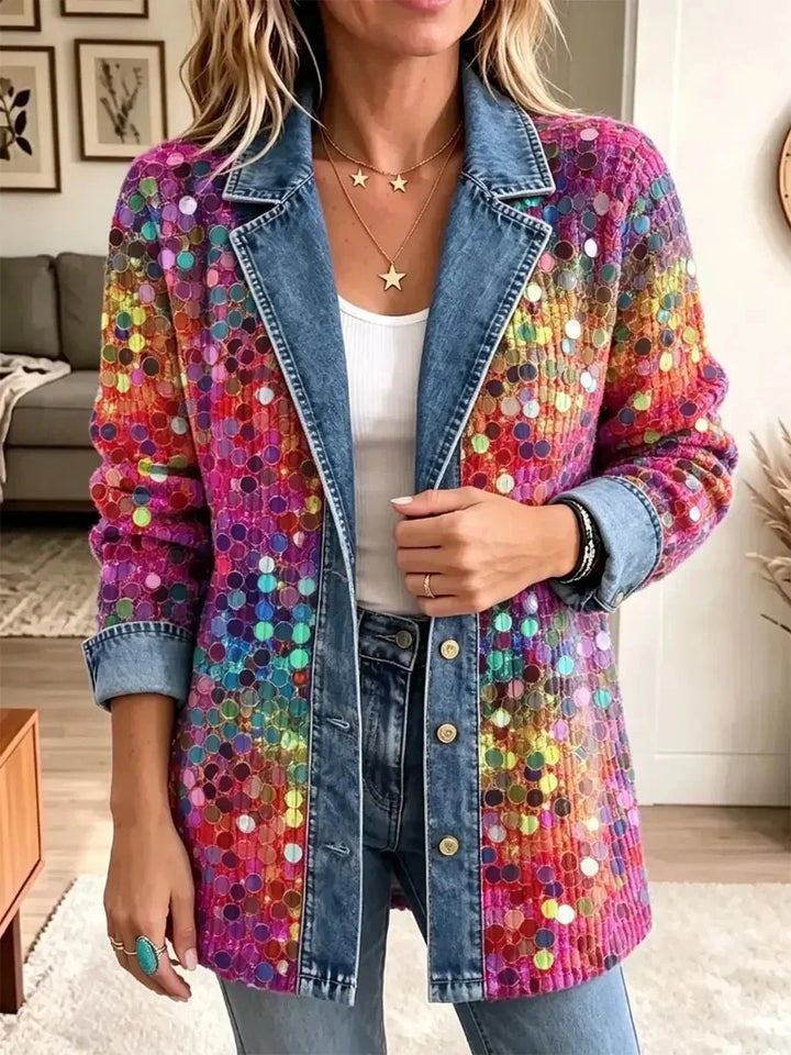 Eleanor | Veste Rétro à Sequins Brillants