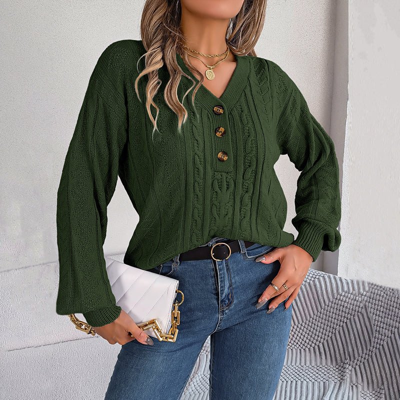 Louisa | Pull en Maille Torsadée Décontracté
