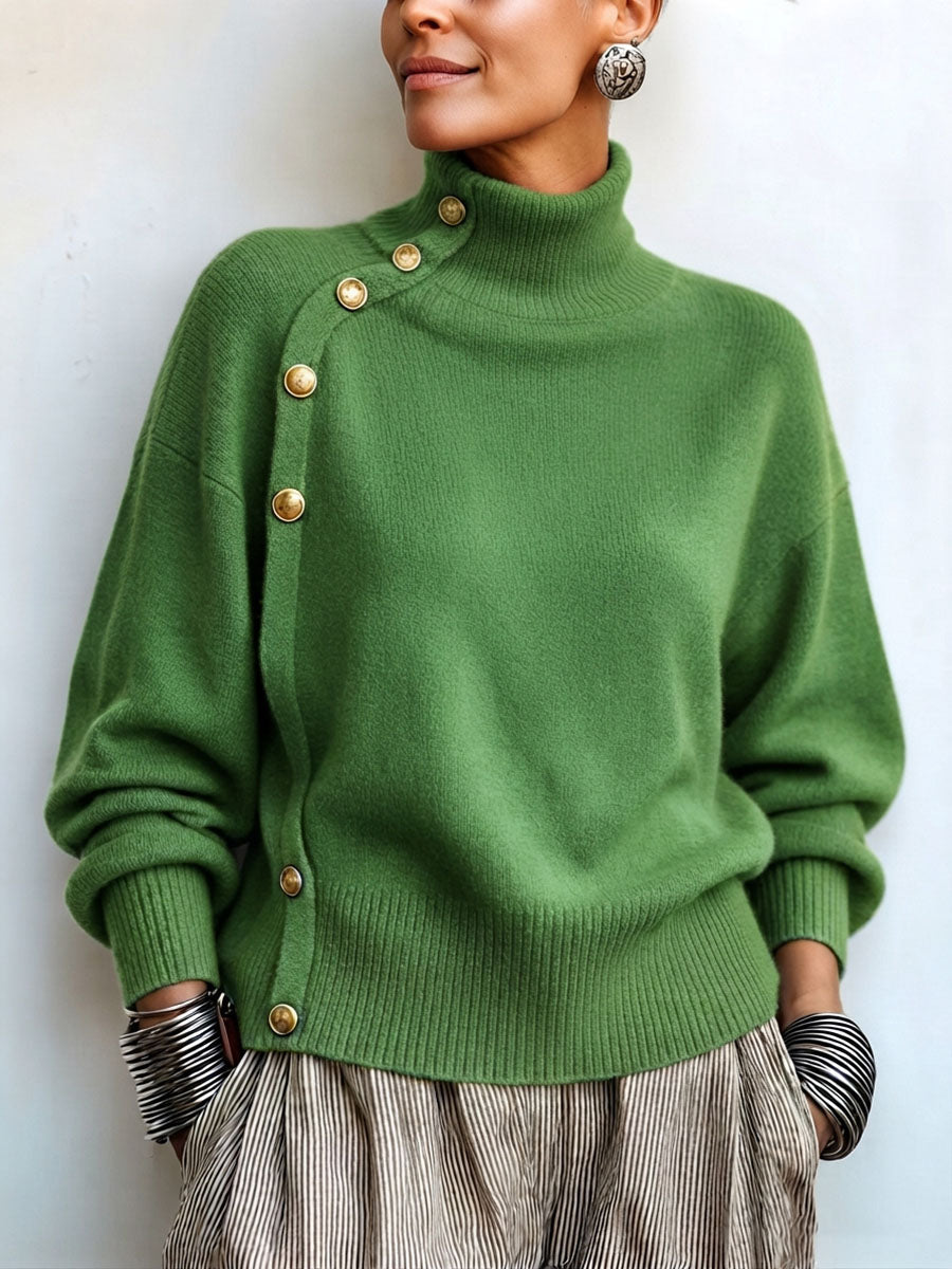 Pull Lima À Col Roulé Asymétrique