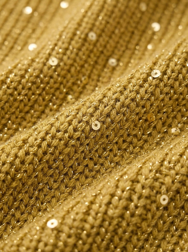 Elvinia | Cardigan Oversize à Col et Grands Boutons Métalliques
