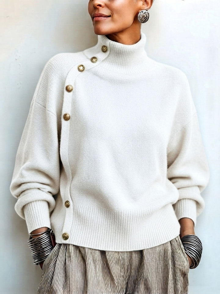 Pull Lima À Col Roulé Asymétrique