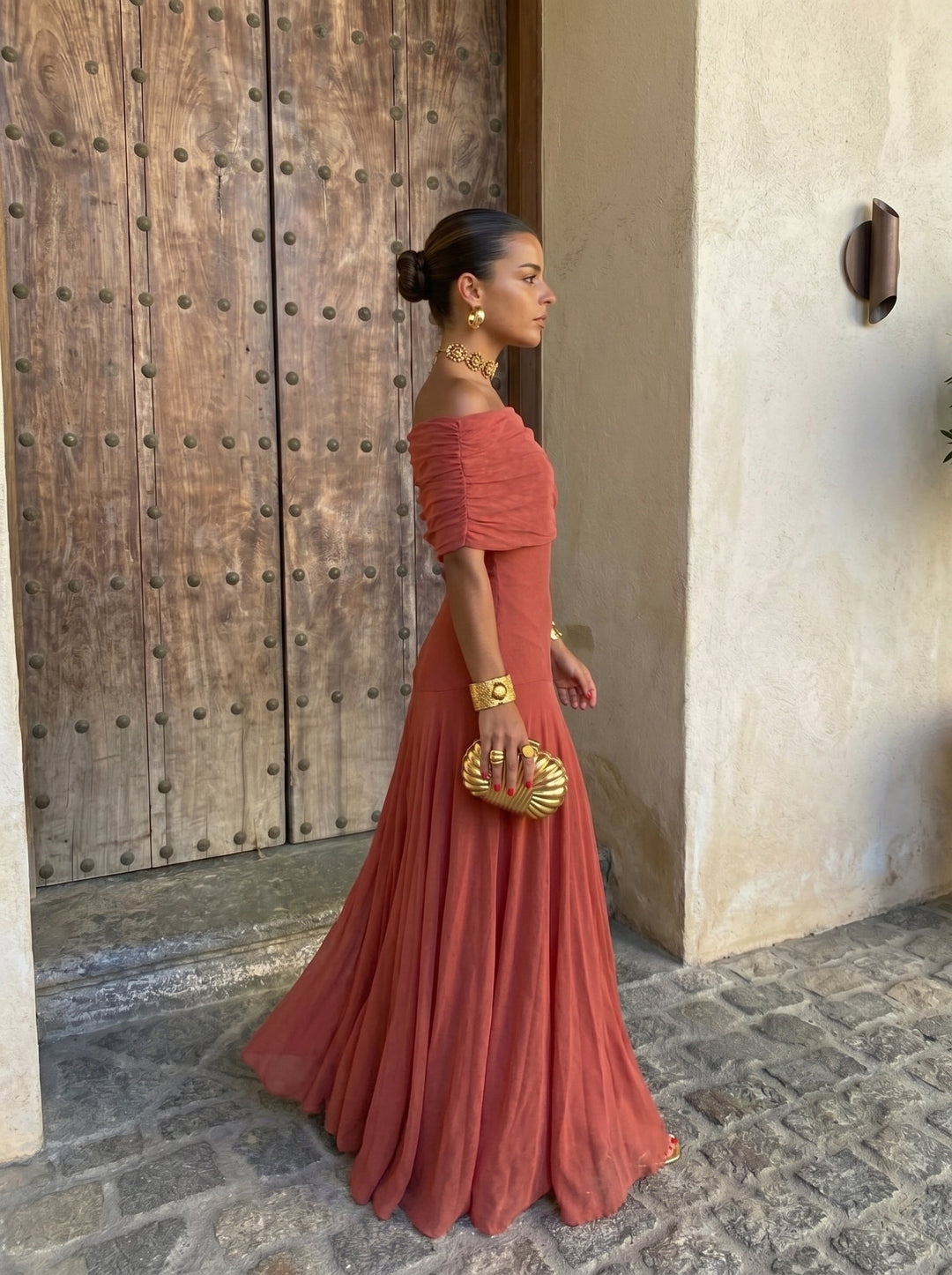 Robe Toledo en Soie Élégante pour Femme - Maison Élise