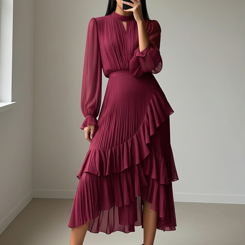 Dianna | Robe Midi Plissée