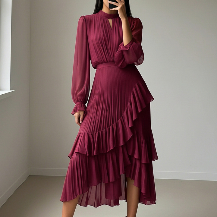 Dianna | Robe Midi Plissée