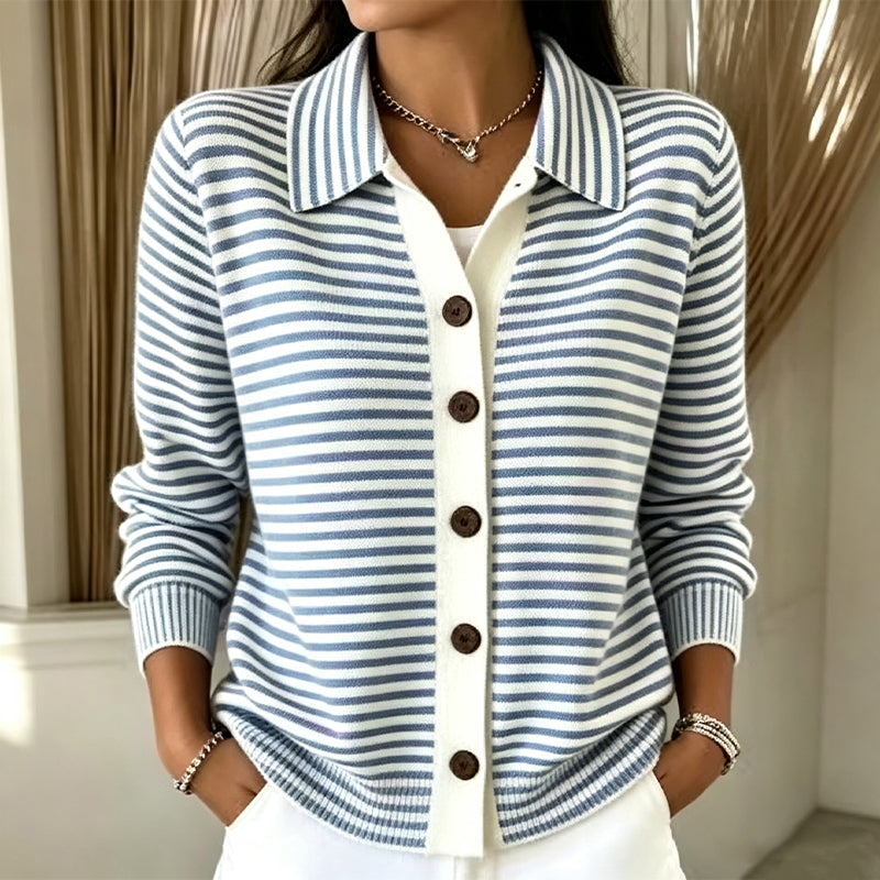 Wren | Cardigan Rayé en Maille