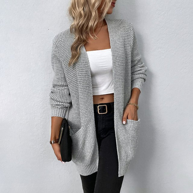 Thea | Cardigan Long Élégant et Pratique