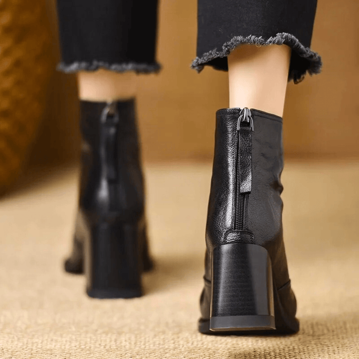 Kassandra | Bottines à Talon Moyen de Luxe