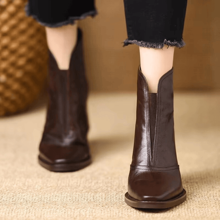 Kassandra | Bottines à Talon Moyen de Luxe