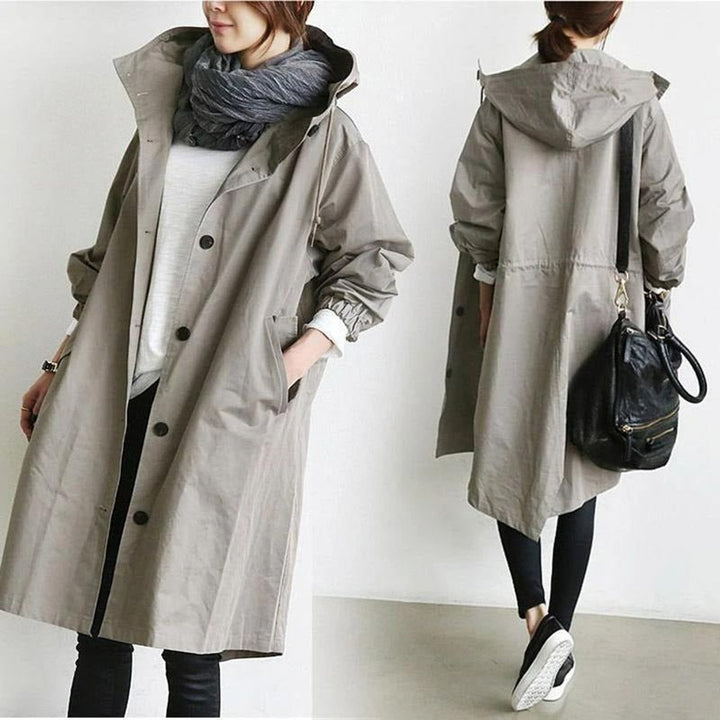 Maisie | Manteau Oversize à Capuche Boutonné