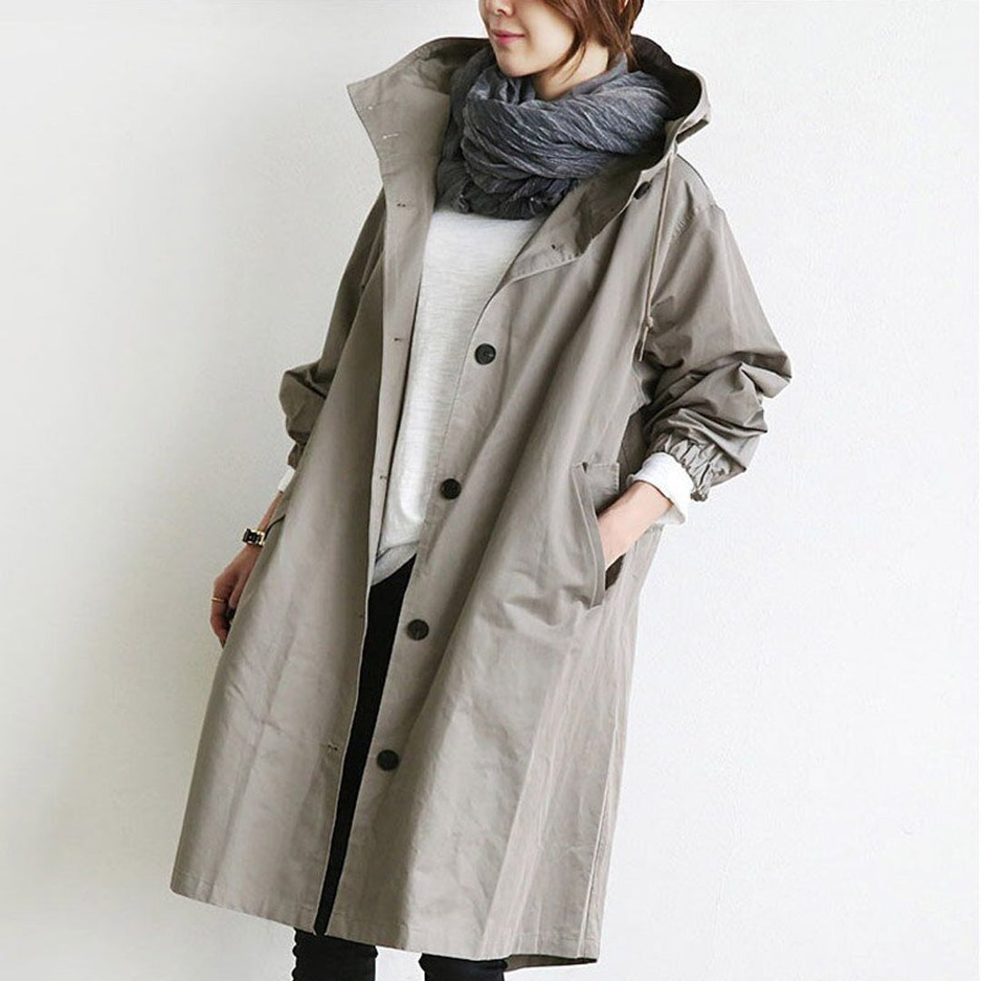 Maisie | Manteau Oversize à Capuche Boutonné