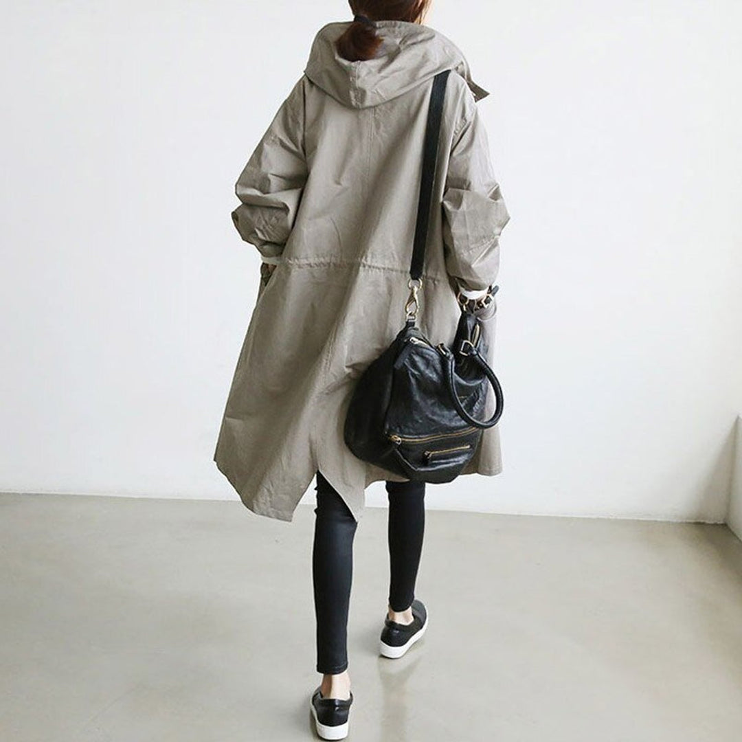 Maisie | Manteau Oversize à Capuche Boutonné