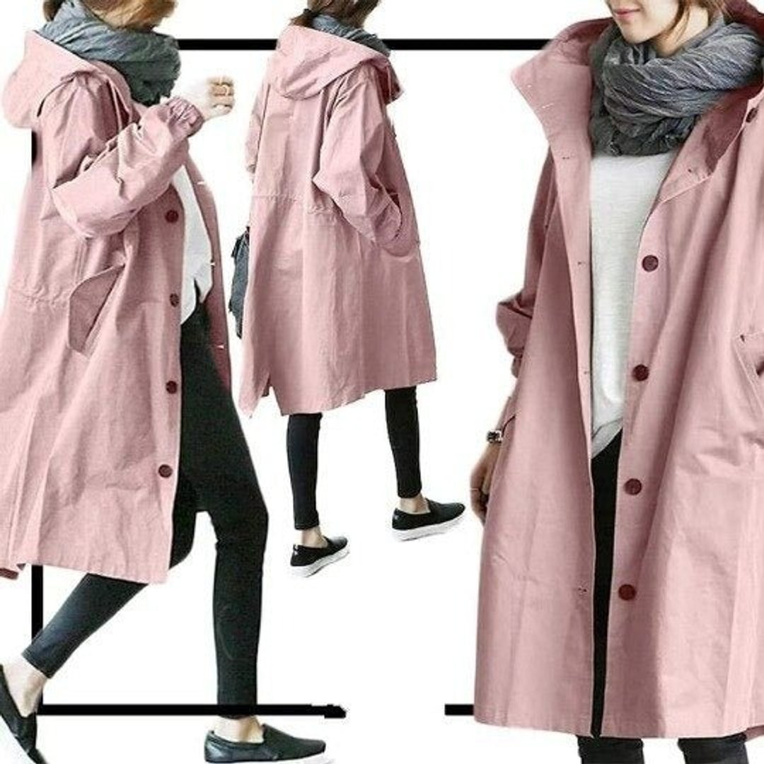 Maisie | Manteau Oversize à Capuche Boutonné